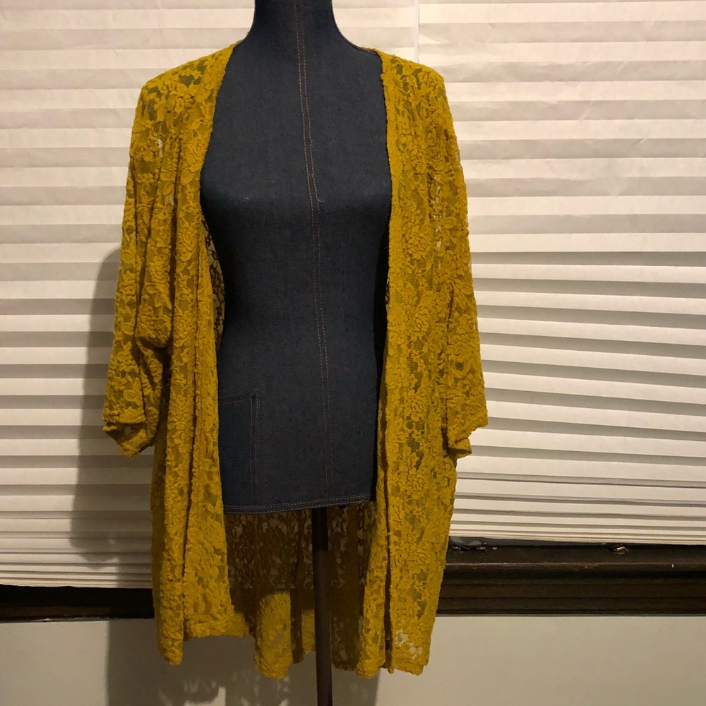 Lularoe Mustard Lace Lindsay